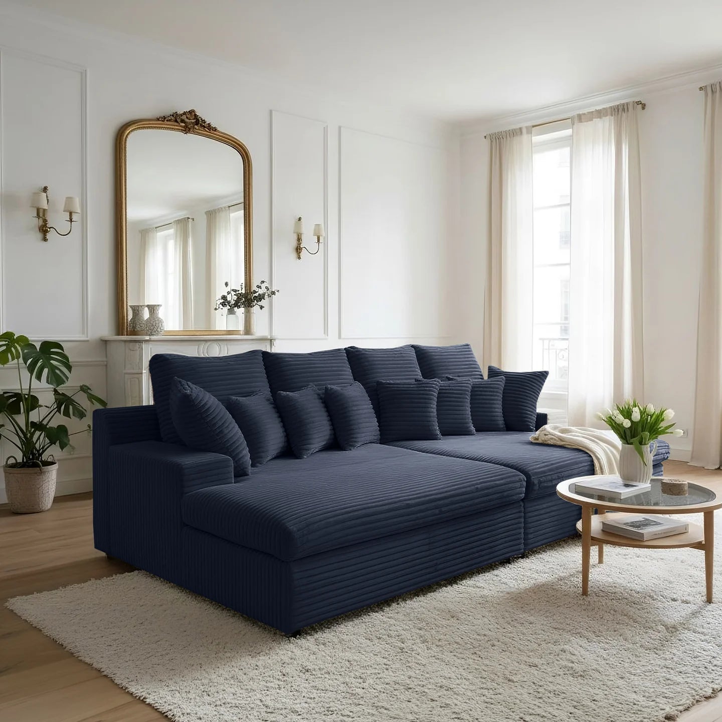 Big Sofa Lazy in Breitcord, 286 cm Breite