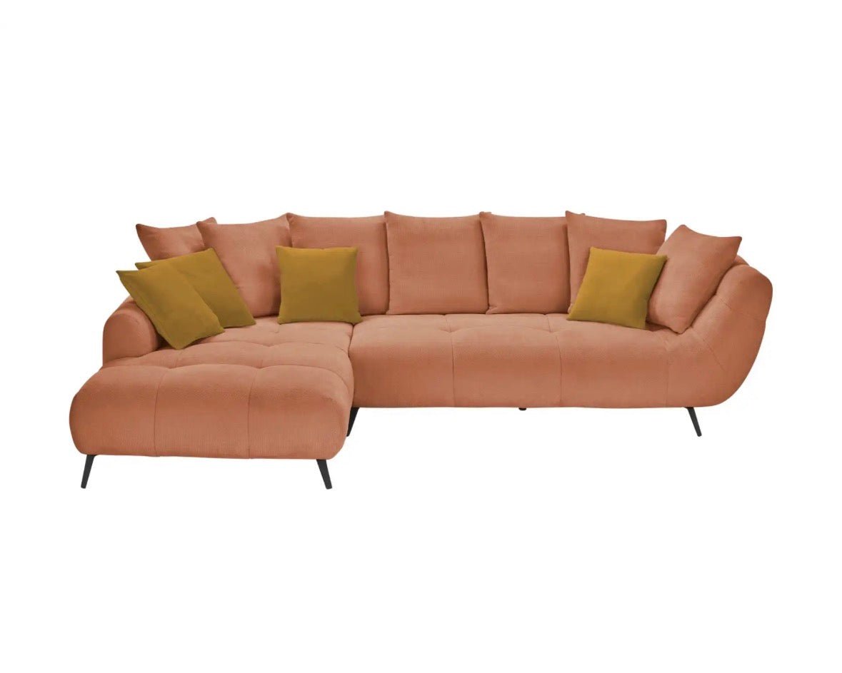 Ecksofa in Webstoff - 318cm Breite | PolsterOase - POLSTEROASE