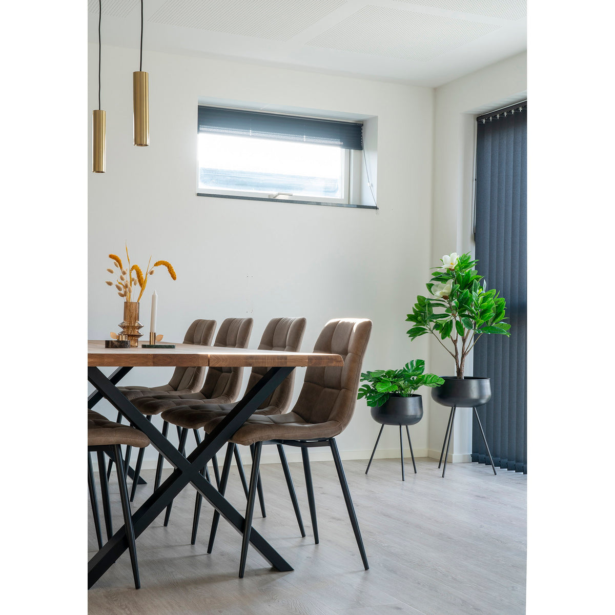 Middelfart Esszimmerstühle, Hellbraun/Schwarz, 2er-Set