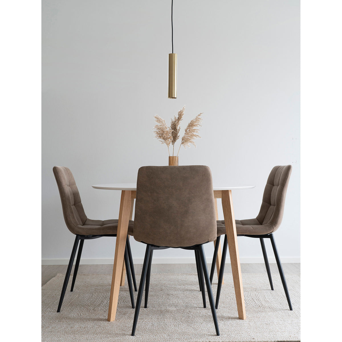 Middelfart Esszimmerstühle, Hellbraun/Schwarz, 2er-Set