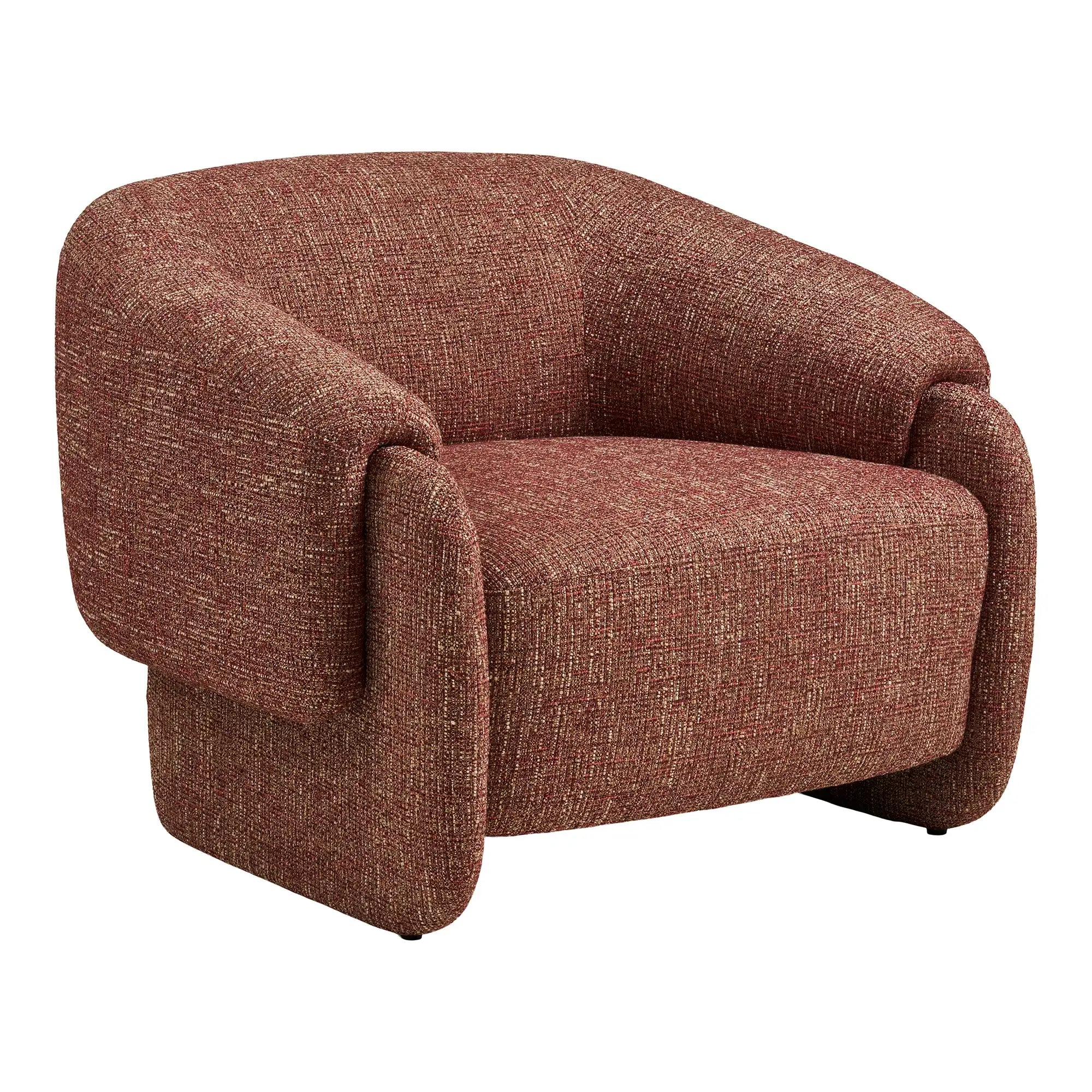 Lounge Sessel Bordeaux Mix 90 cm – Moderner Relaxsessel | PolsterOase