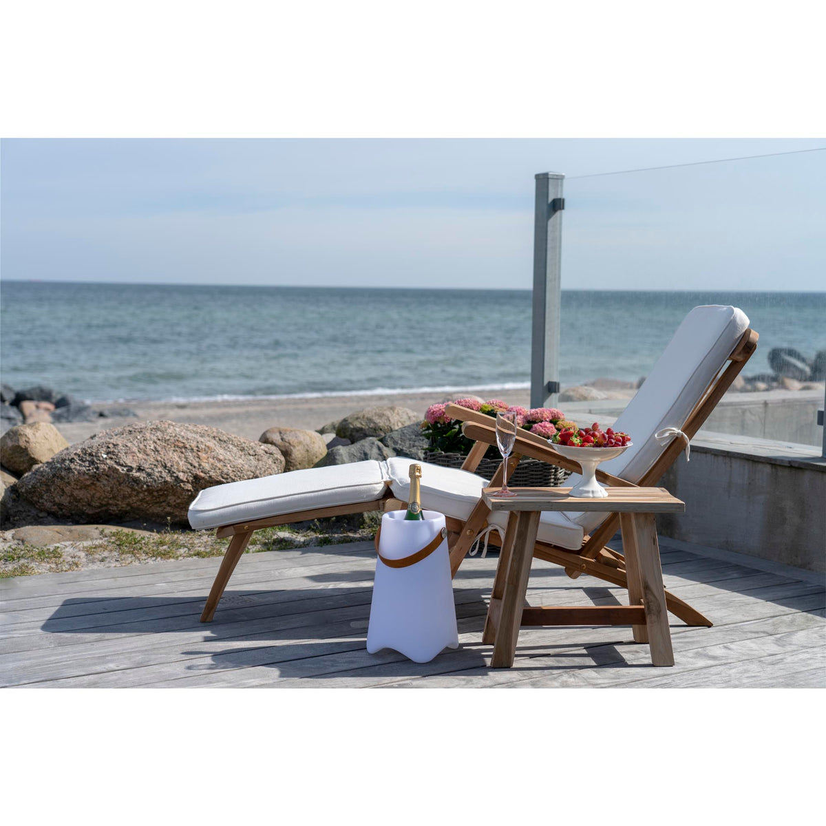 Barcelona Sitzbank – Teak Natur, 50 cm