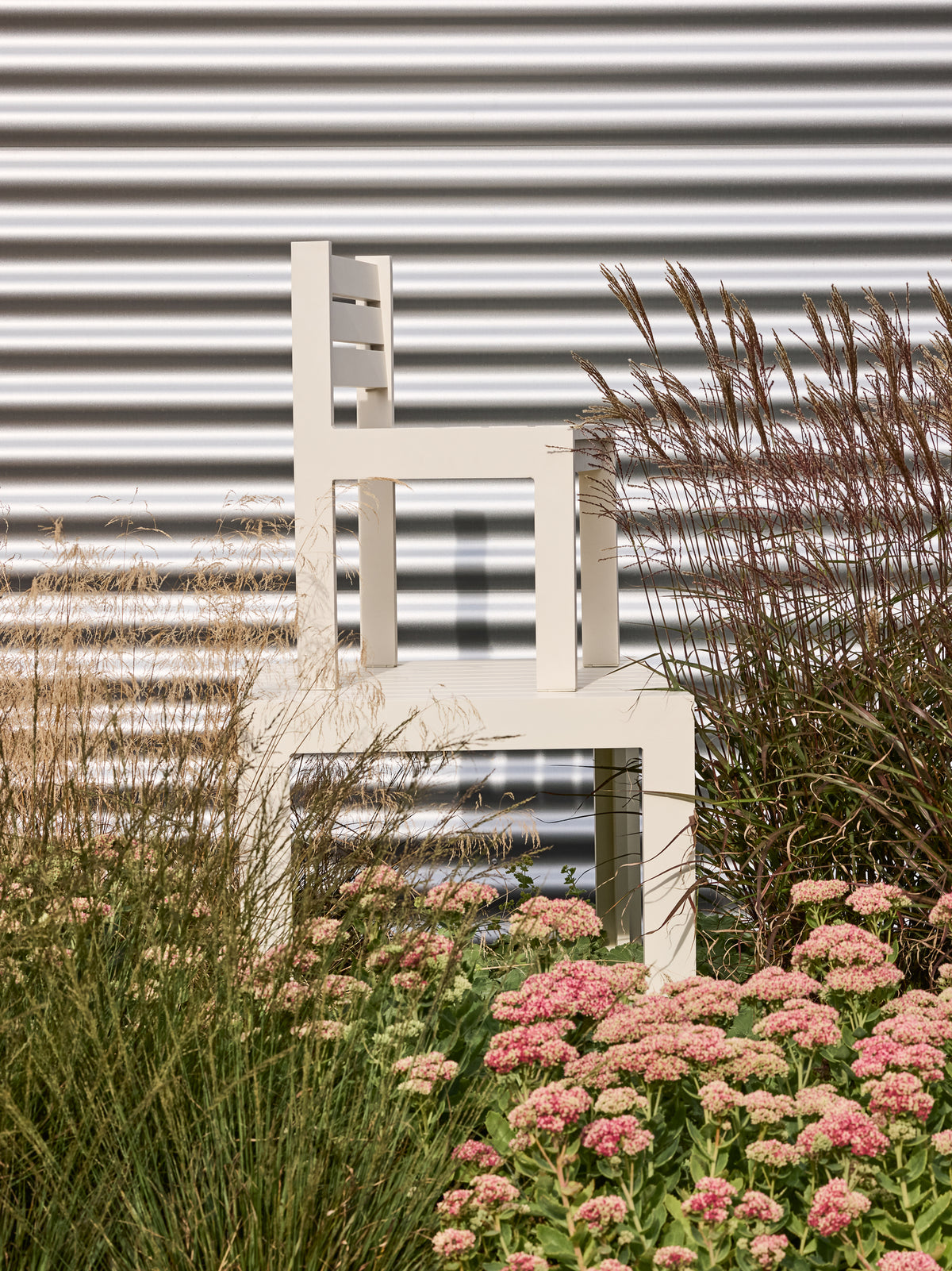 Haus Esszimmerstuhl aus Aluminium und Olefin