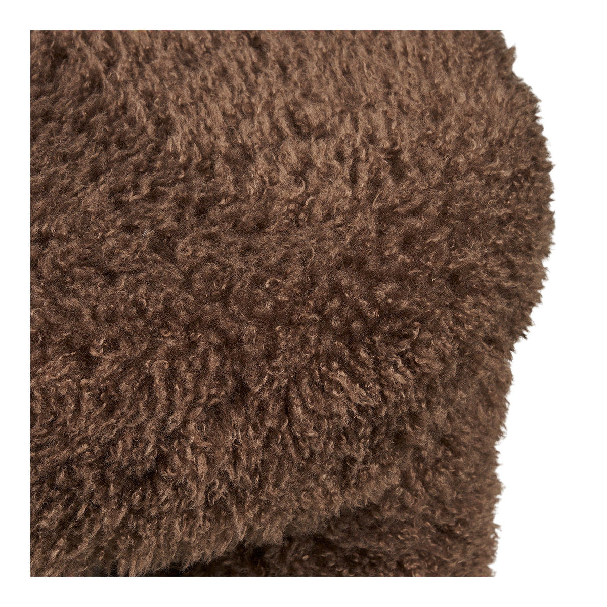 Gisborne Pouf, Braun, Ø 42 cm