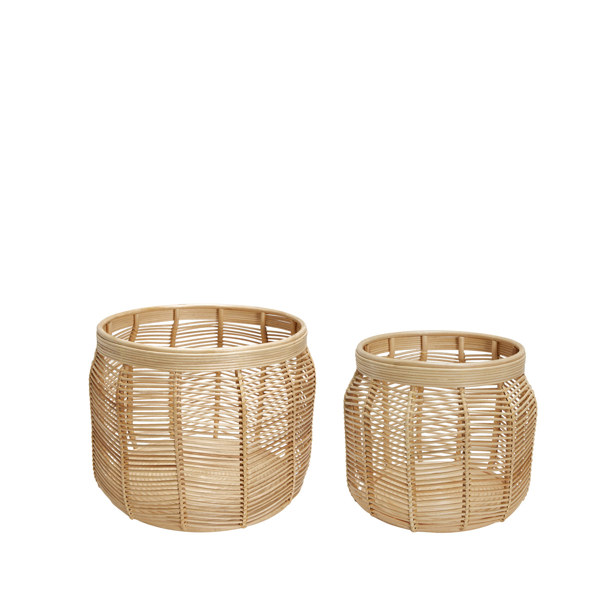 PolsterOase Möbel – Luna Körbe aus Rattan, 2er, Set – Ansicht 2