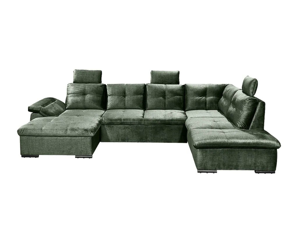 Wohnlandschaft in Samt, 334 cm Breite | PolsterOase