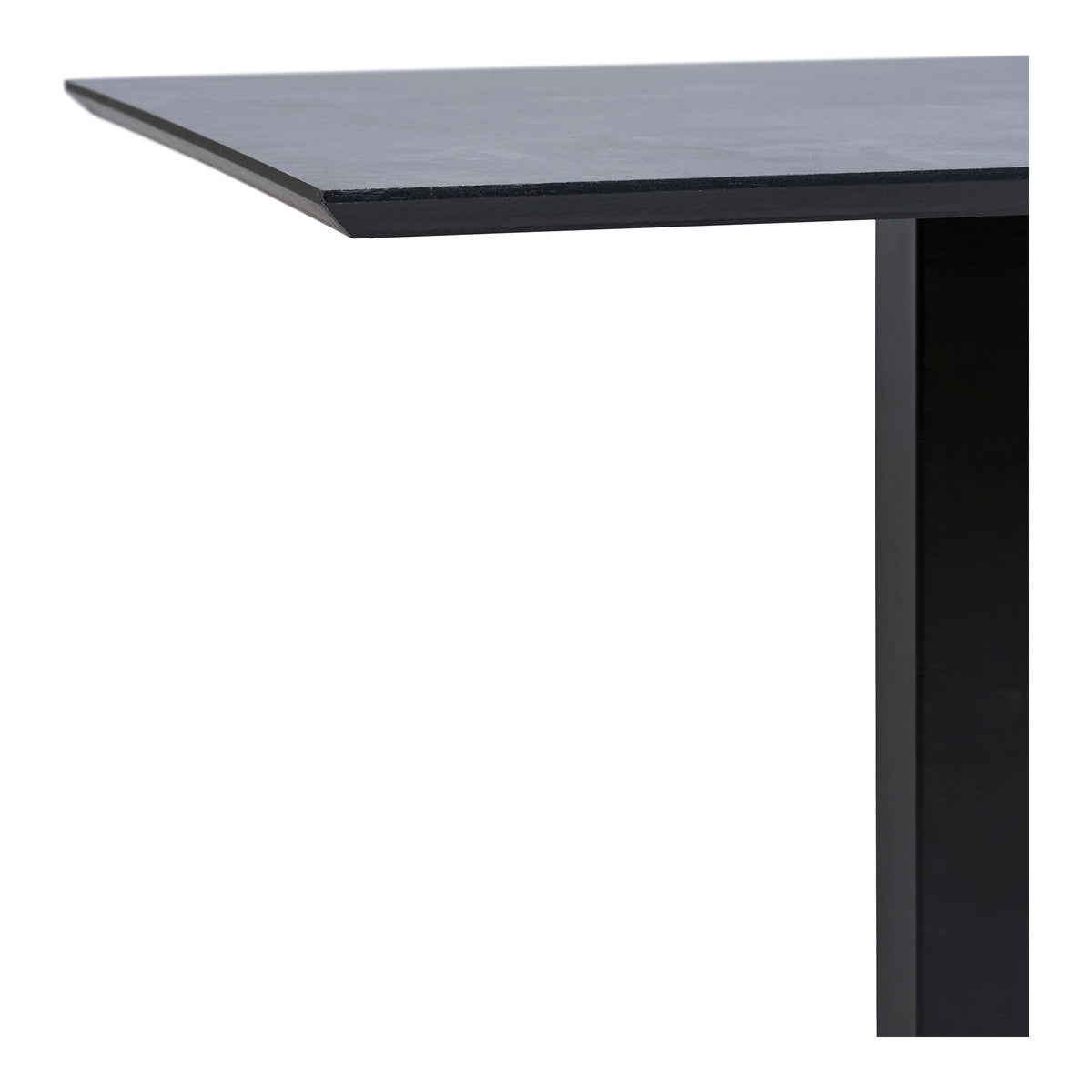 Fano Bistrotisch in Steinoptik, Grau/Schwarz, 70 × 70 cm