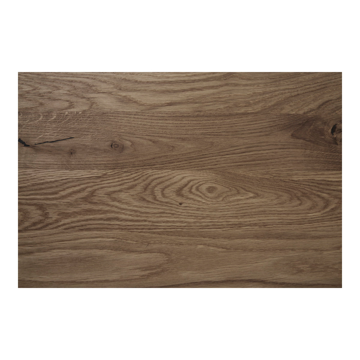 Lignano Bistrotisch aus geräucherter Eiche mit Metallgestell, Schwarz, 70 × 70 × 75 cm