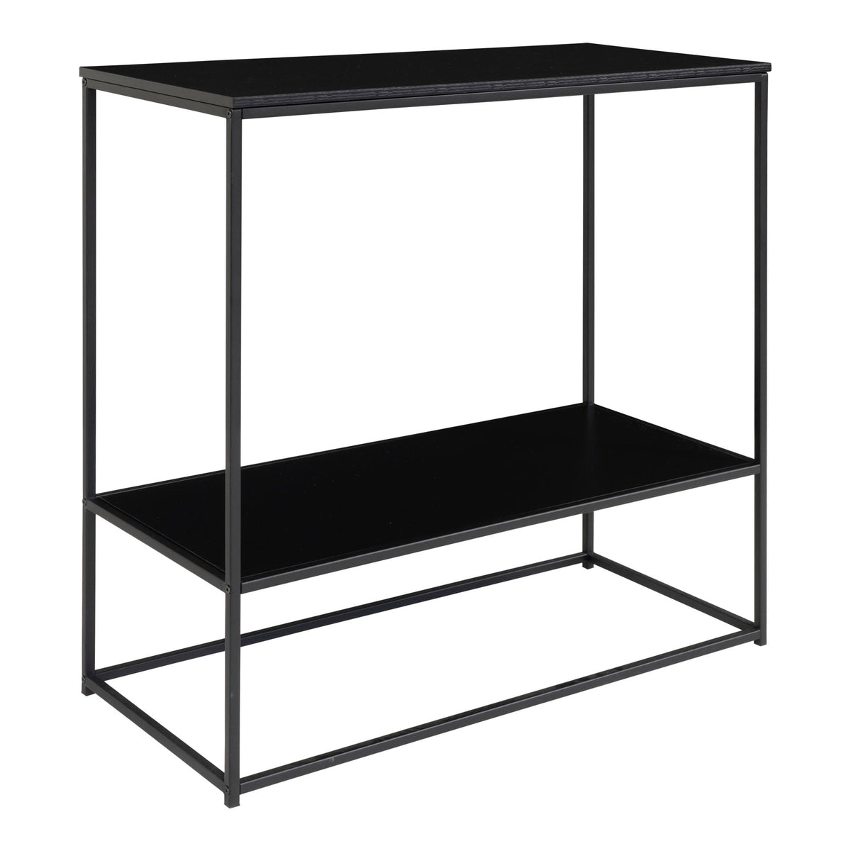 PolsterOase Möbel – Vita Konsolentisch aus Stahl, 2 Ablagen, 80 × 36 × 80 cm – Ansicht 2