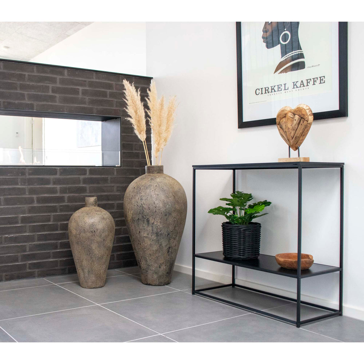 PolsterOase Möbel – Vita Konsolentisch aus Stahl, 2 Ablagen, 80 × 36 × 80 cm – Ansicht 6