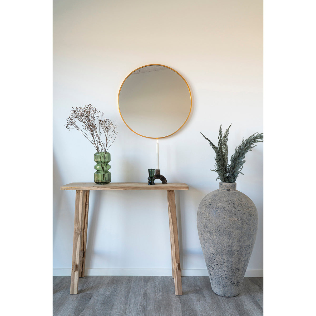 PolsterOase Möbel – Girona Konsolentisch aus Teakholz, Natur, 90 cm – Ansicht 6