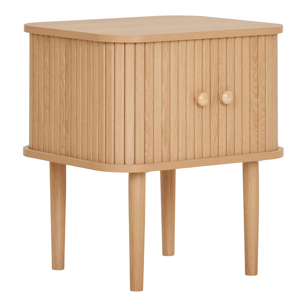 Nikko Beistelltisch mit 2 Türen, Natur, 45 × 40 × 50,5 cm
