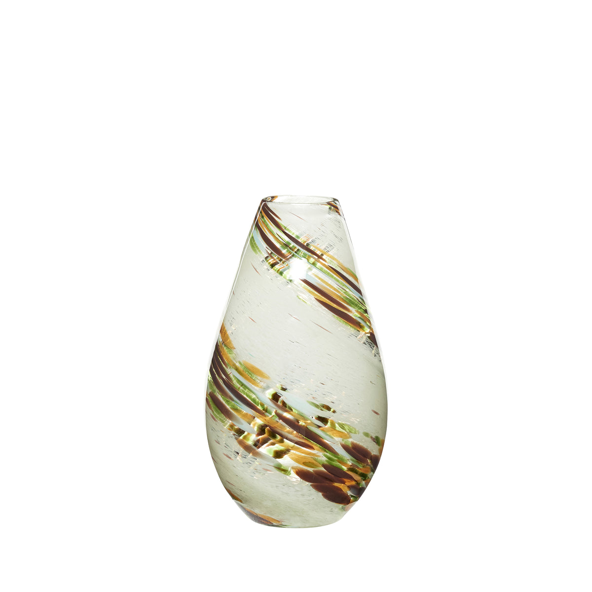 Grove Vase aus mundgeblasenem Glas