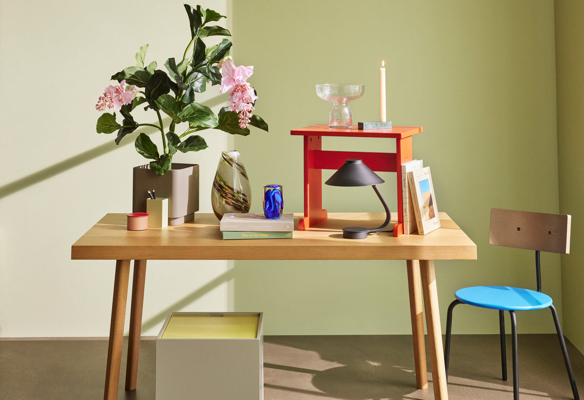 Grove Vase aus mundgeblasenem Glas