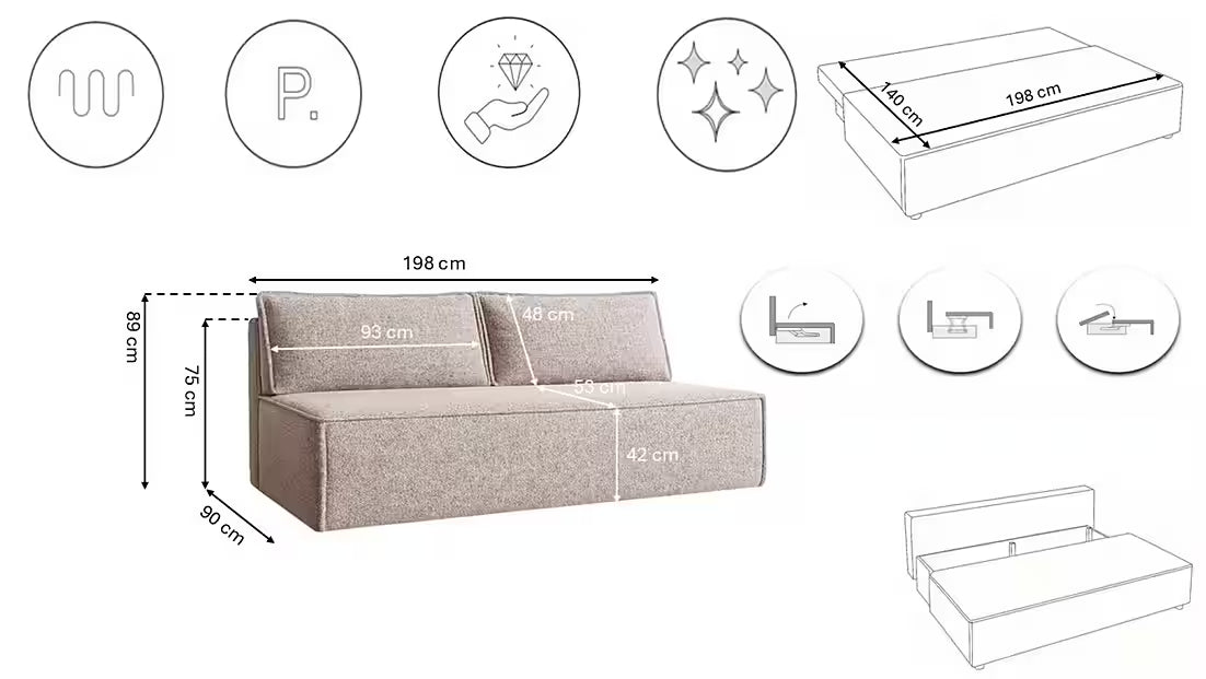 Schafsofa Duo