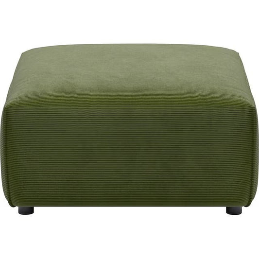 Stilvoller Hocker / Megahocker in Cord Grün - POLSTEROASE