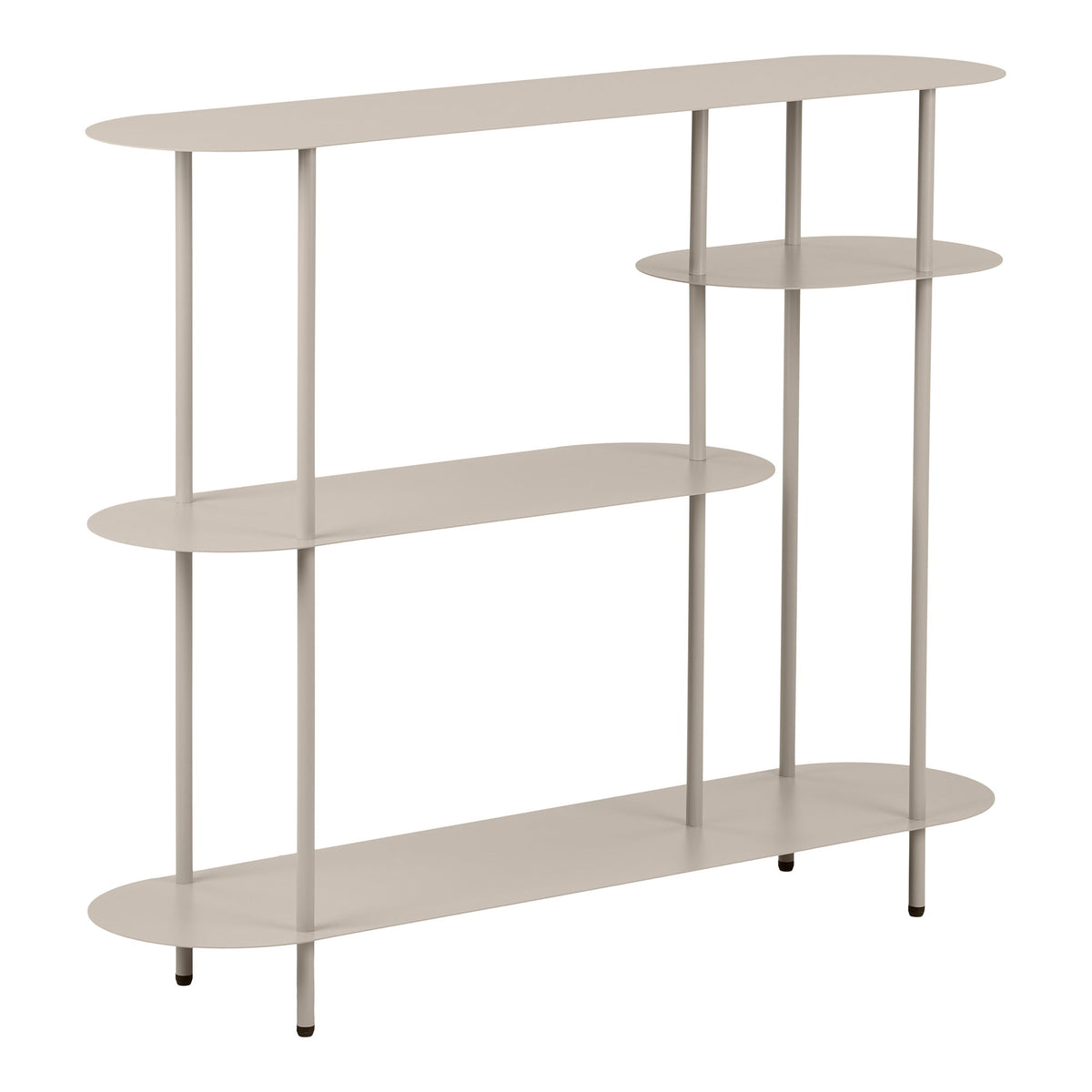PolsterOase Möbel – Rieti Regal aus Metall, 4 Böden, Sand, 118 cm – Ansicht 3