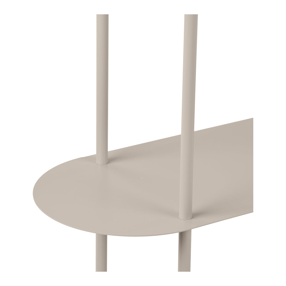 PolsterOase Möbel – Rieti Regal aus Metall, 4 Böden, Sand, 118 cm – Ansicht 4