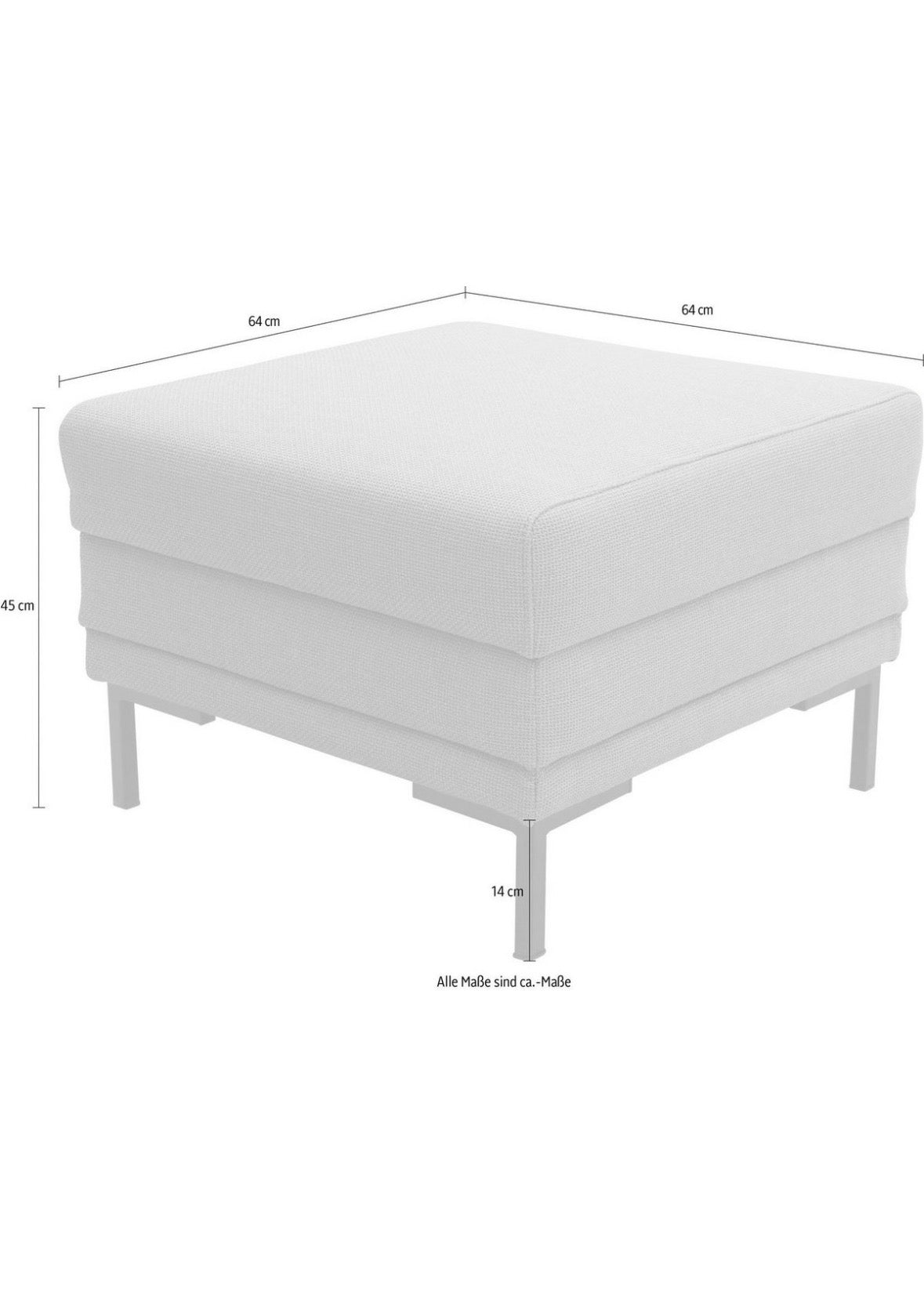 Designer Sessel + Hocker von WJ in Webstoff Beige - POLSTEROASE