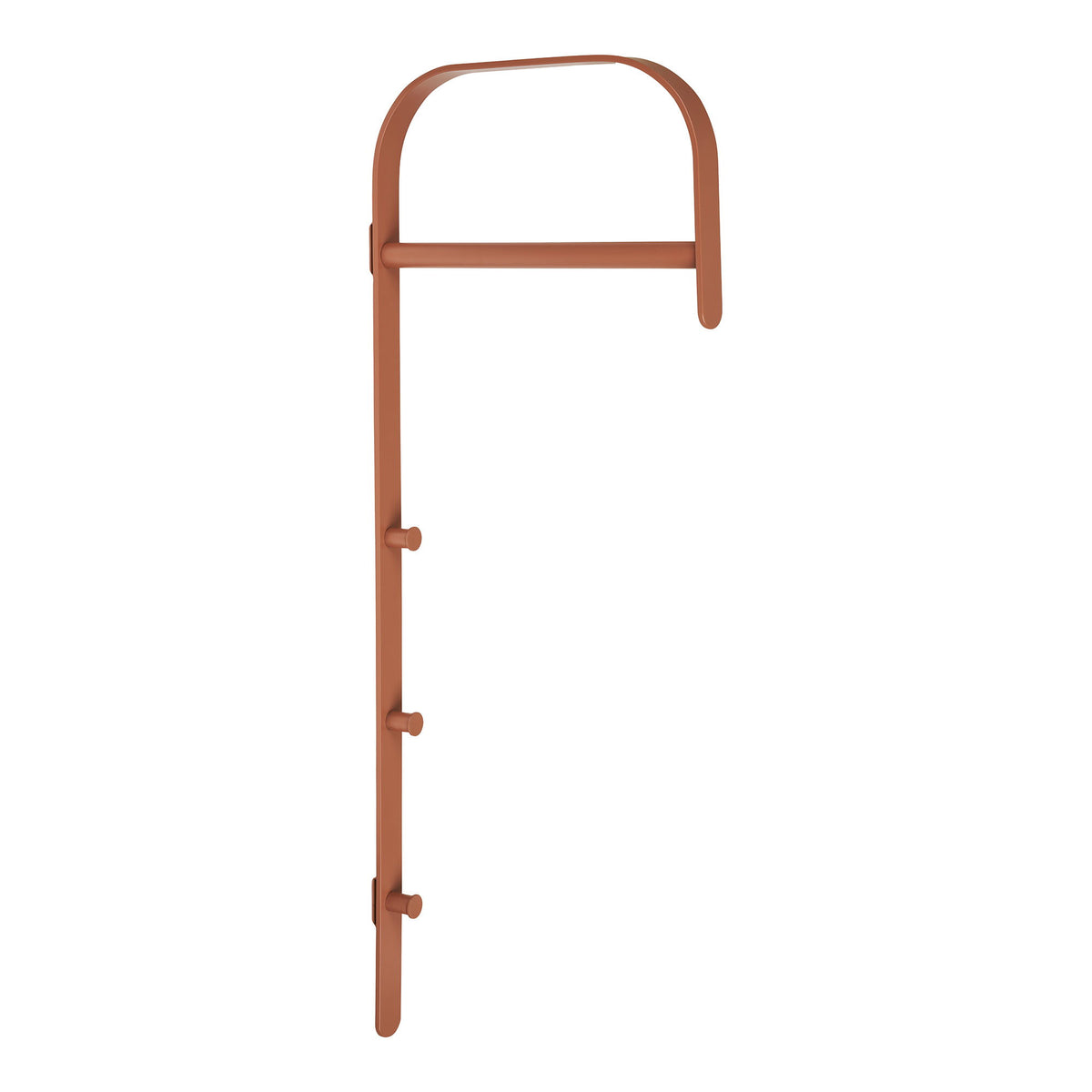 PolsterOase Möbel – Gresto Kleiderständer aus Metall, Cognac, 80 cm – Ansicht 2