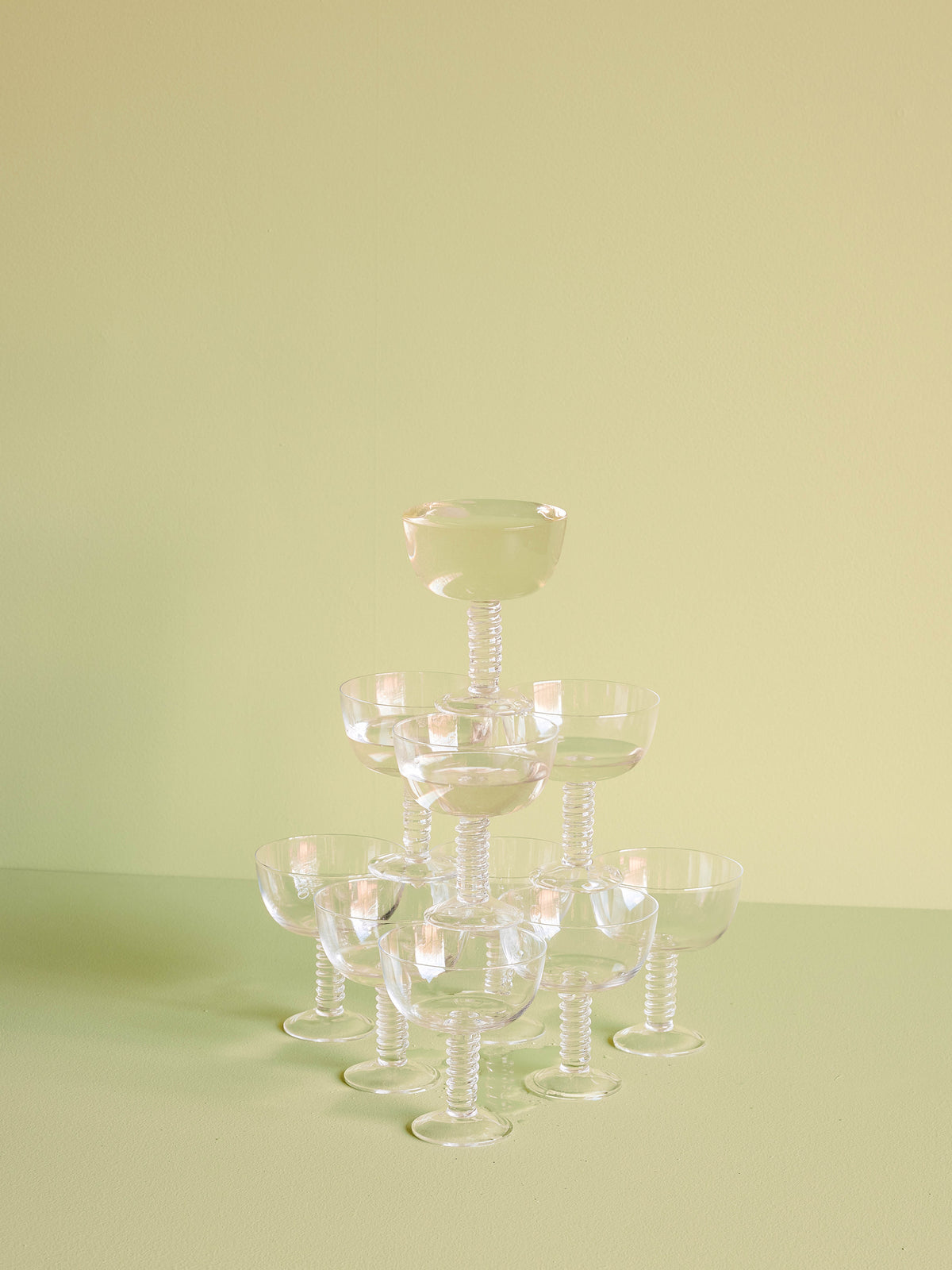 Clink Champagnergläser aus Kristallglas, 6er, Set