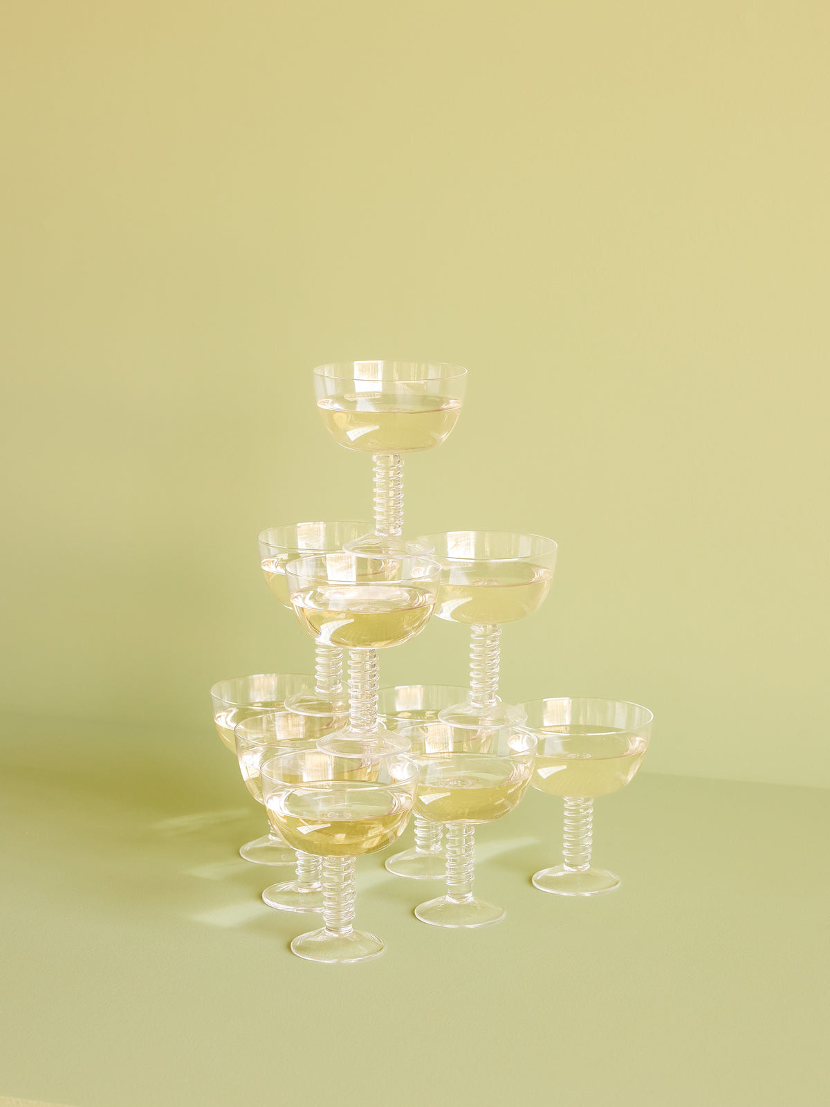 Clink Champagnergläser aus Kristallglas, 6er, Set