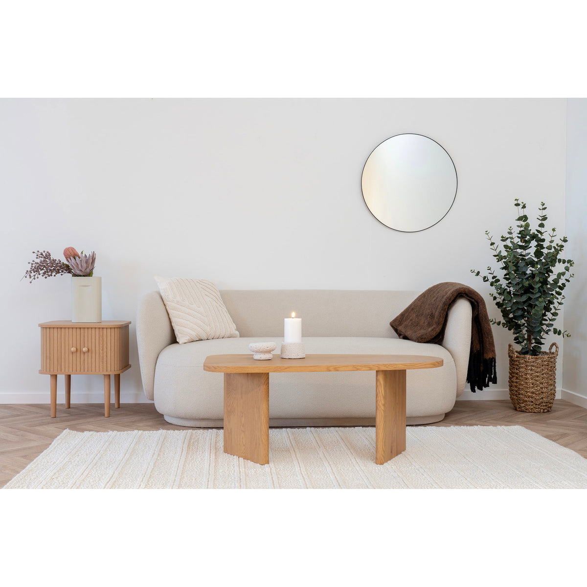 Carmel Plaid – Wollmischung Braun, 130 × 170 cm