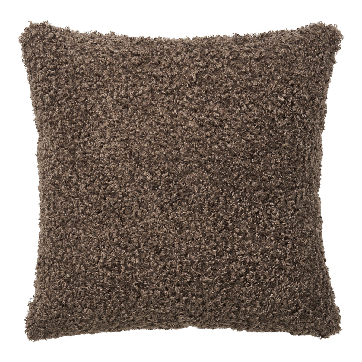 Tavira Kissen – Bouclé-Kissen, dunkelgrau, 45 × 45 cm