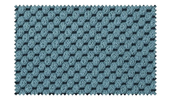 Big Sofa + Sessel / Schaukelsessel in Webstoff Blau - POLSTEROASE