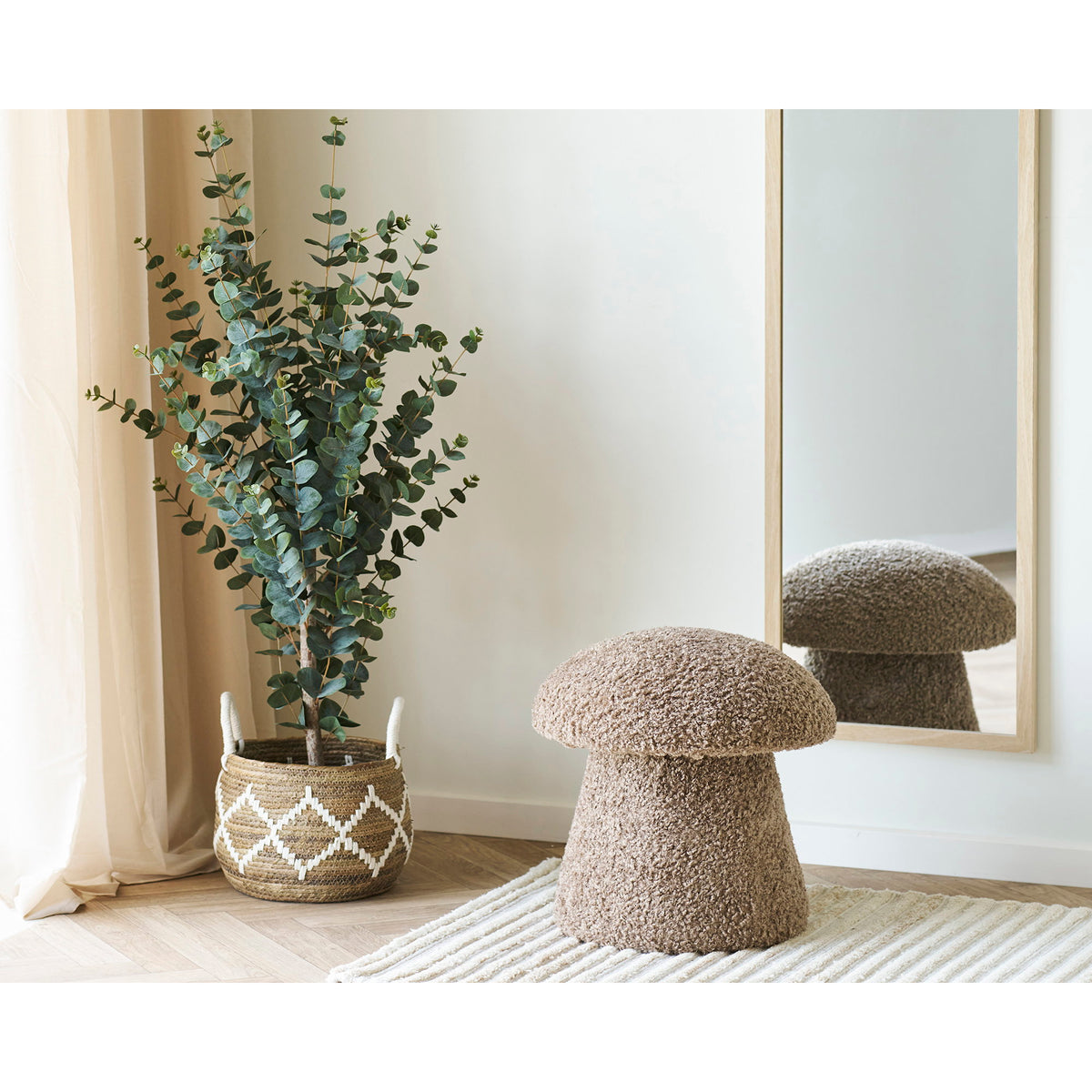 PolsterOase Möbel – Scottsdale Wandspiegel aus Glas, Natur, 45 × 110 cm – Ansicht 6