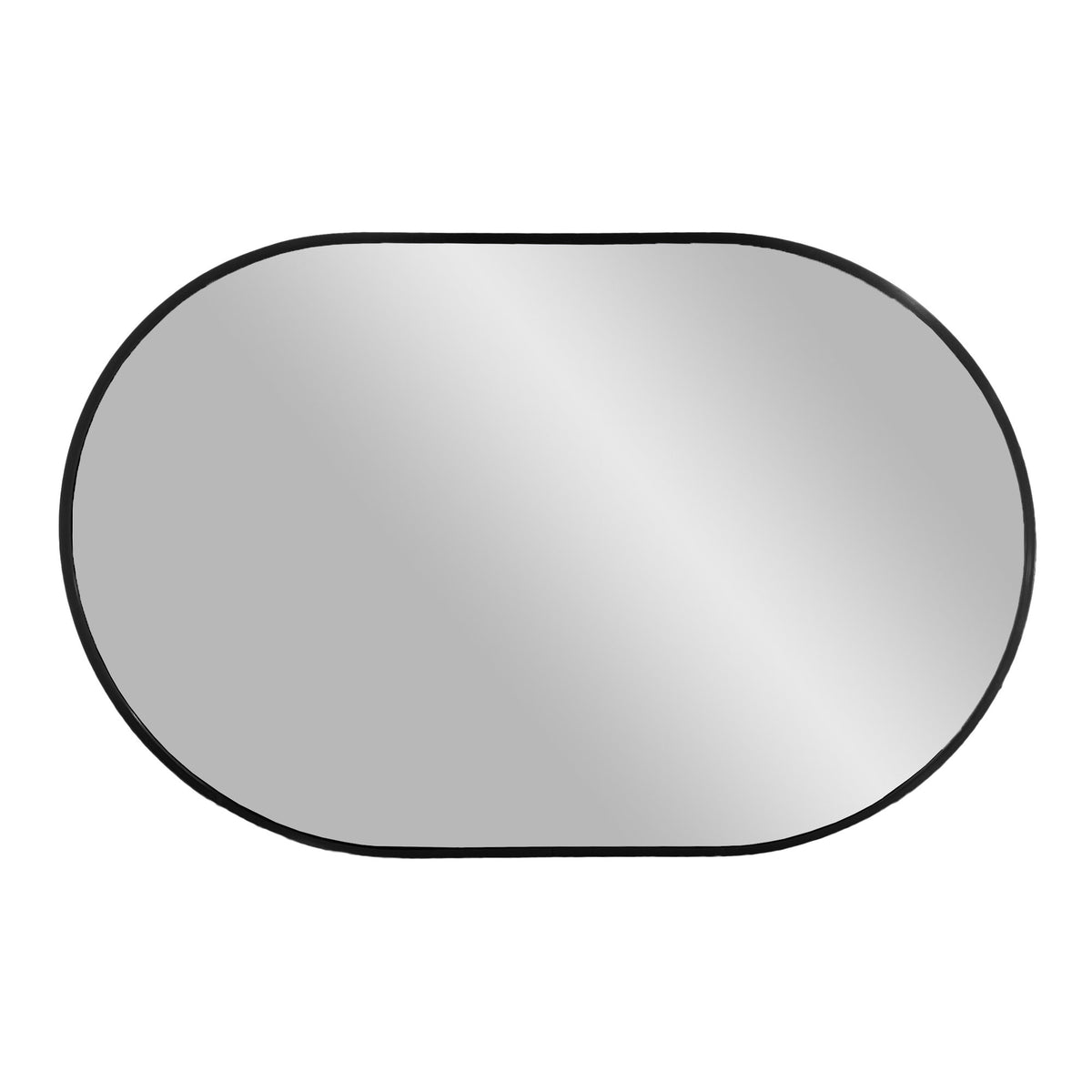 Madrid Spiegel – Aluminium Schwarz, 50 × 80 cm