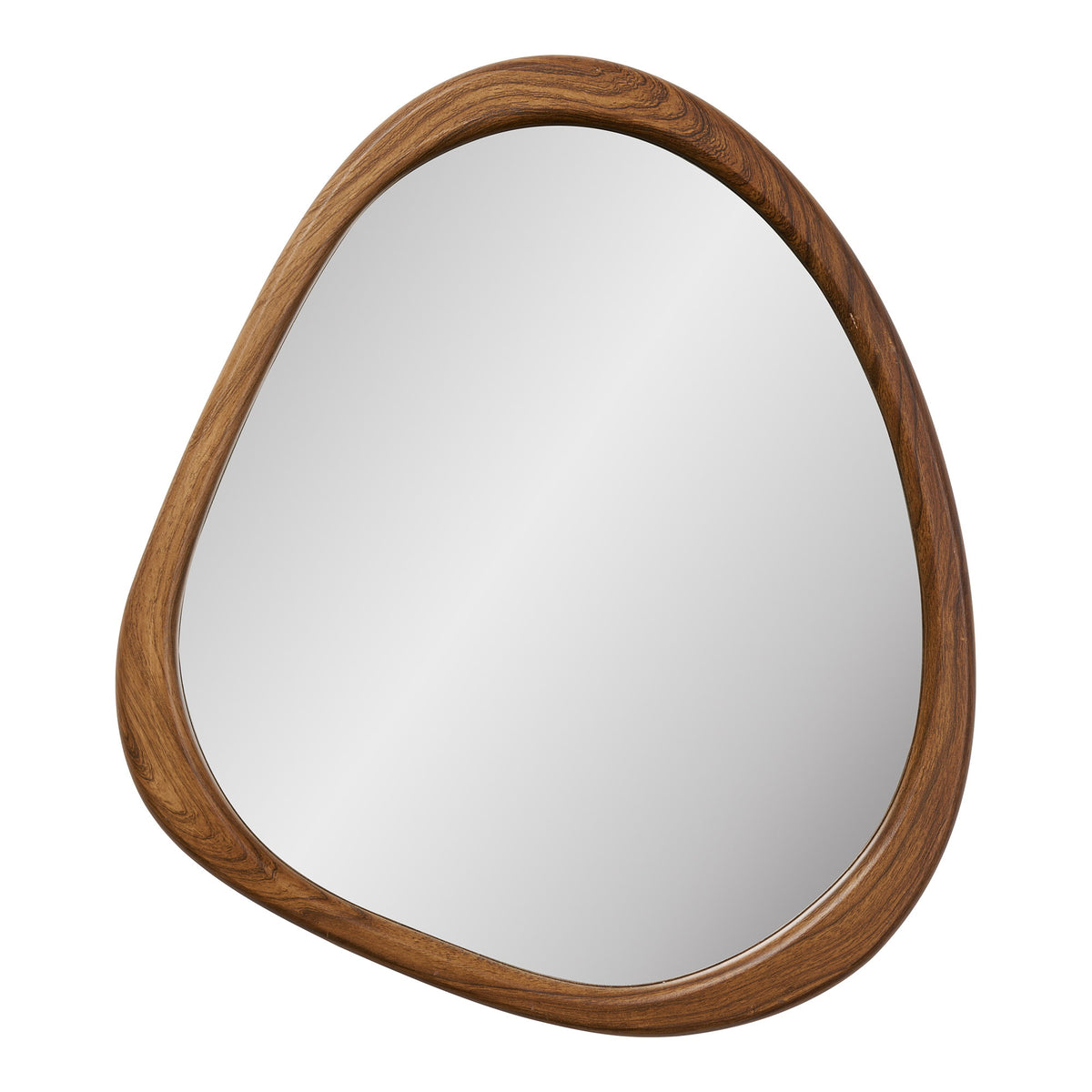 Luxon Wandspiegel mit Rahmen in Holzoptik, 44 × 48 cm
