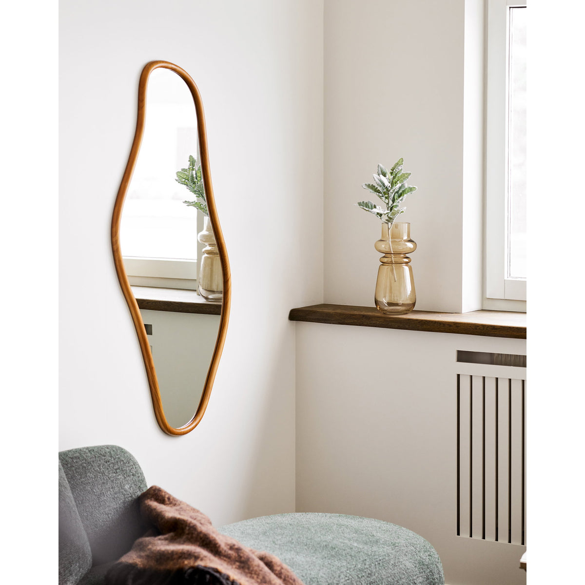 Brandsby Spiegel – Kiefernholz Natur, 60 × 120 cm