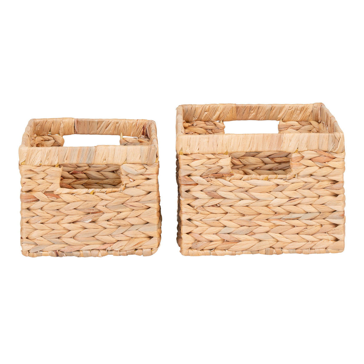 Passo Körbe aus Wasserhyazinthe, 2er Set, Natur