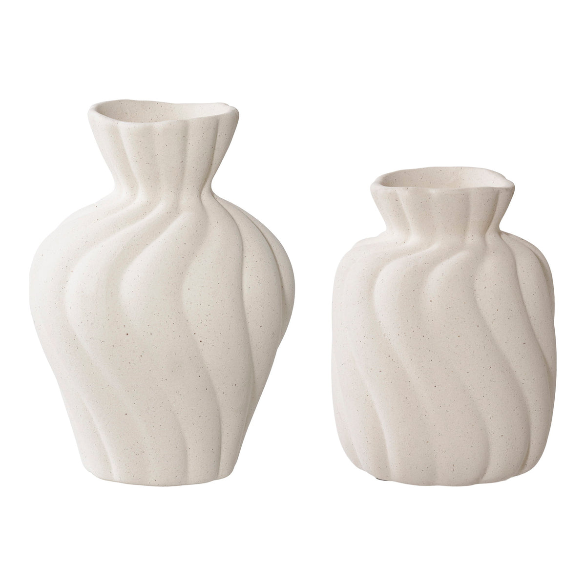 Vase Veronica – Keramik, weiß, 2er-Set