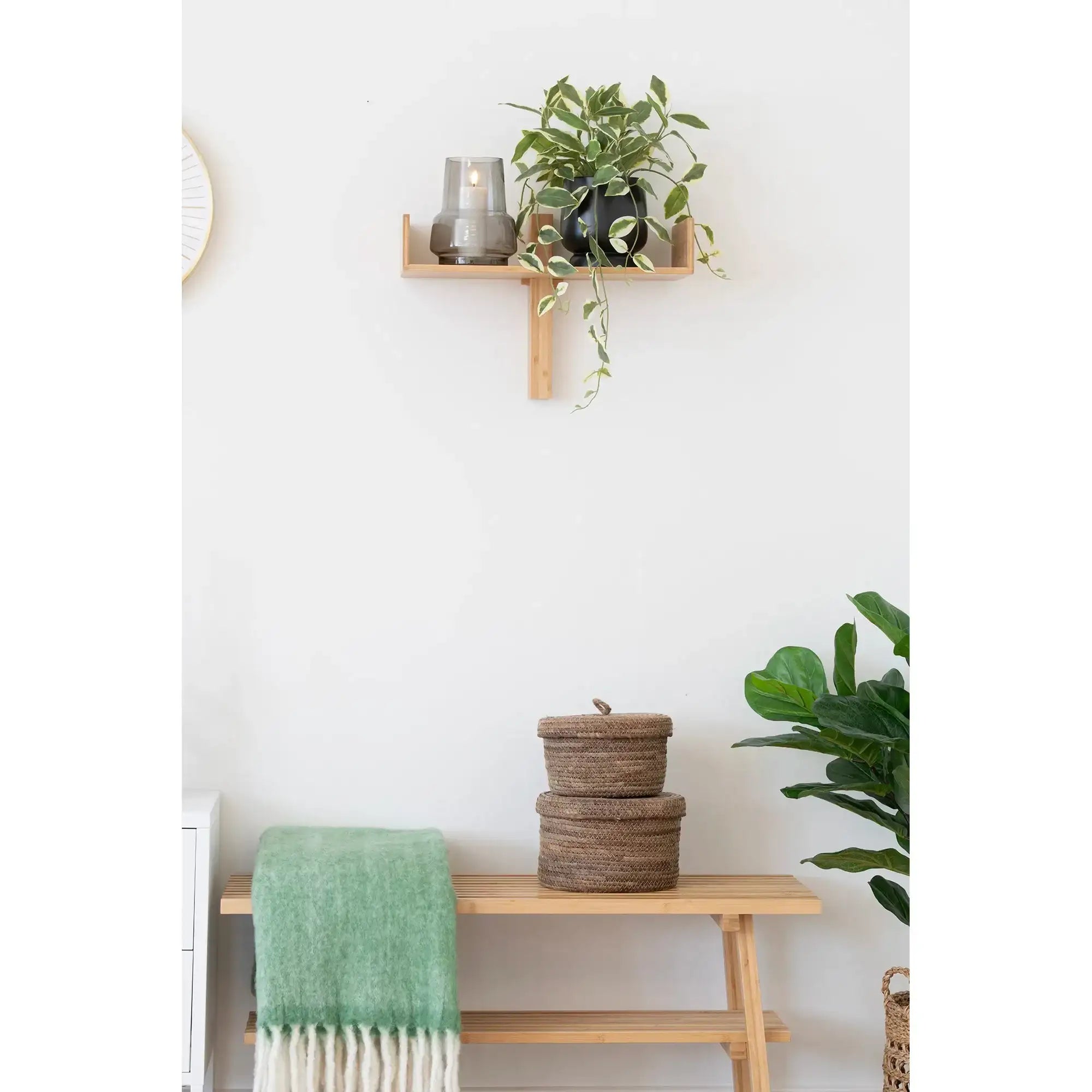 Vase Rauchgrau Glas Ø15 cm – Moderne Deko im skandinavischen Stil