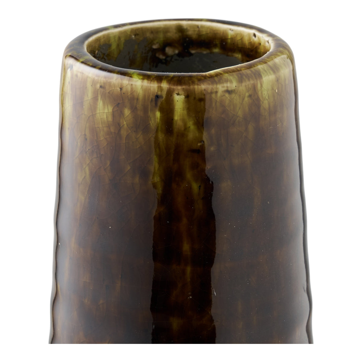 Vase aus Keramik, Braun, Ø 11 × 39 cm