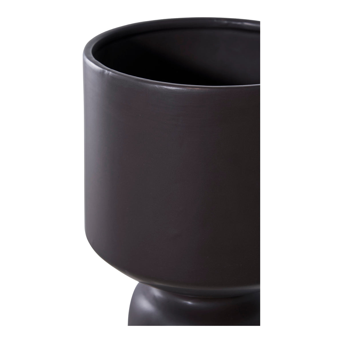 Blumentopf aus Keramik, Schwarz, Ø 15 cm