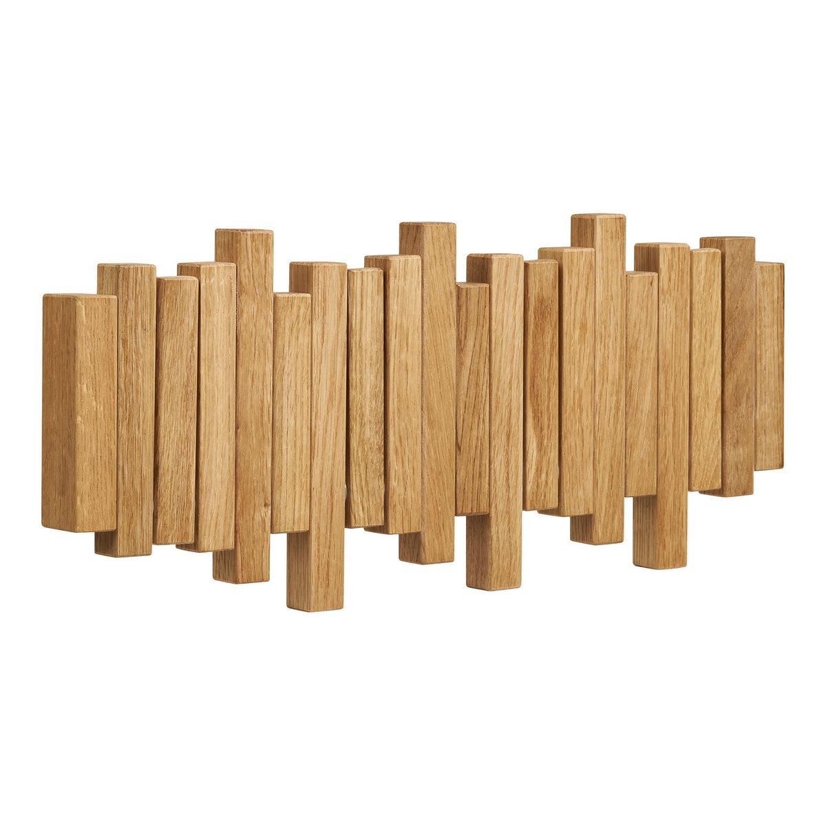 Caltra Garderobe aus Eichenholz, Natur, 3 × 40 × 18 cm
