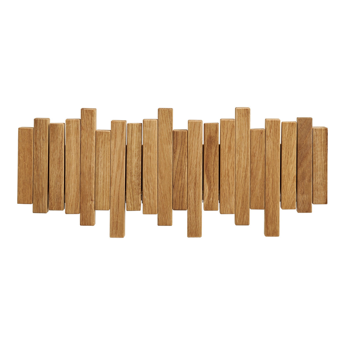 Caltra Garderobe aus Eichenholz, Natur, 3 × 40 × 18 cm