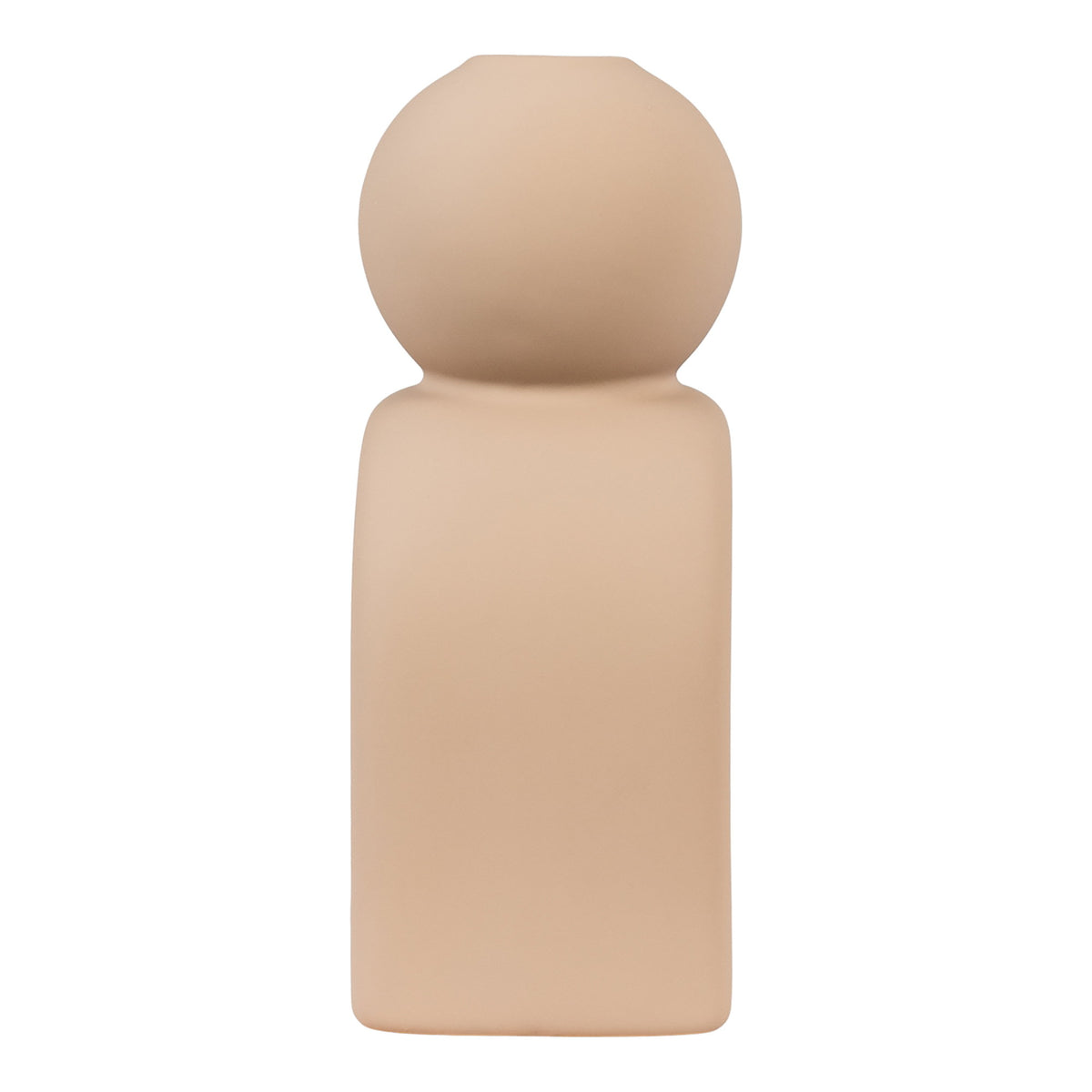 PolsterOase Möbel – Kerzenhalter aus Steinzeug, Braun, 17 cm – Ansicht 4