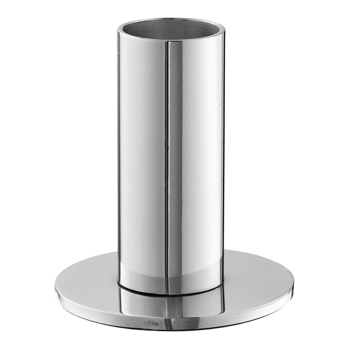 Kerzenhalter aus Edelstahl, 3er Set, Silber