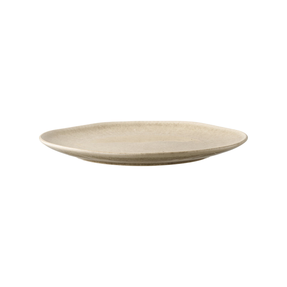 PolsterOase Möbel – Viola Lunchteller aus Keramik, 4er, Set, Beige, Ø 21 cm