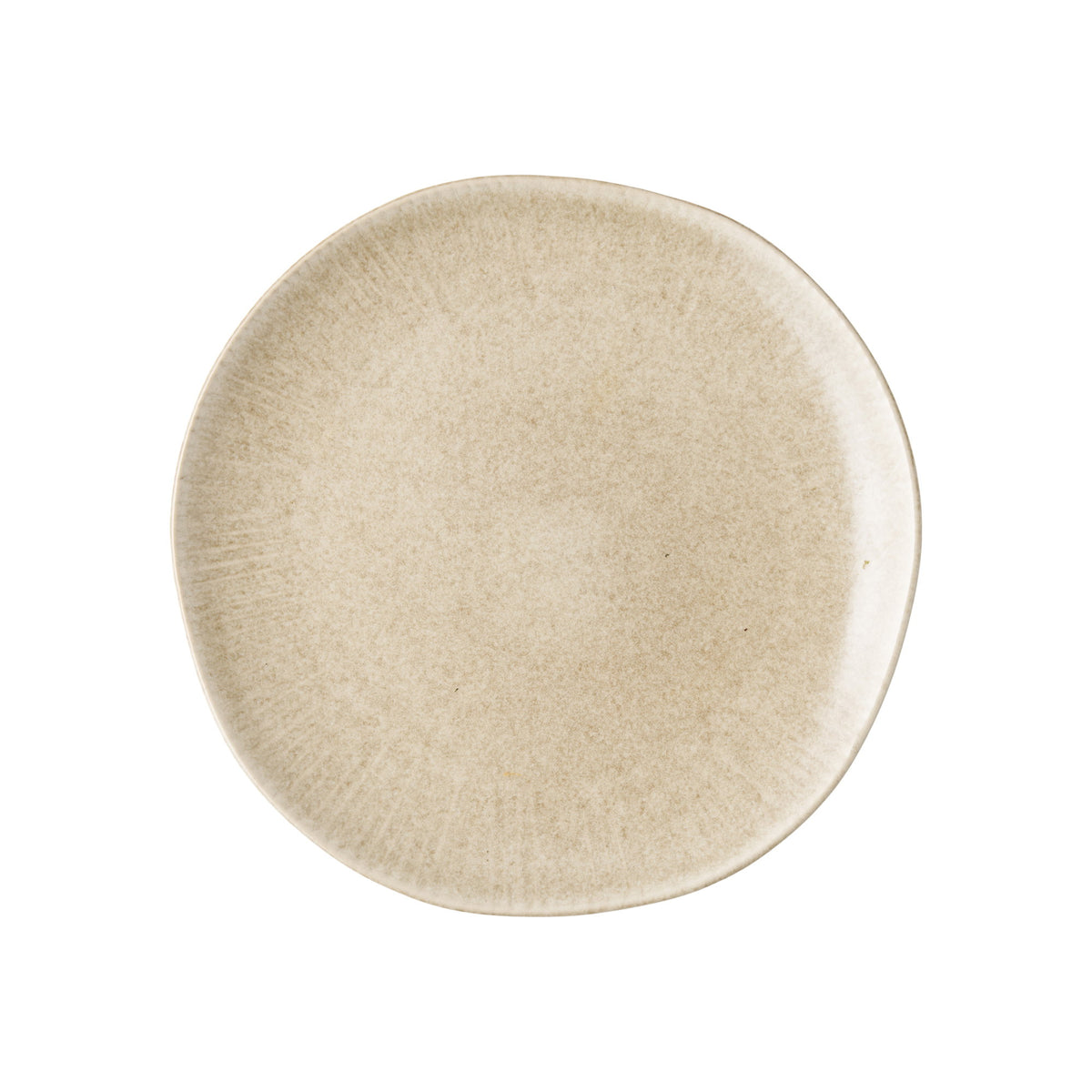 PolsterOase Möbel – Viola Lunchteller aus Keramik, 4er, Set, Beige, Ø 21 cm – Ansicht 2
