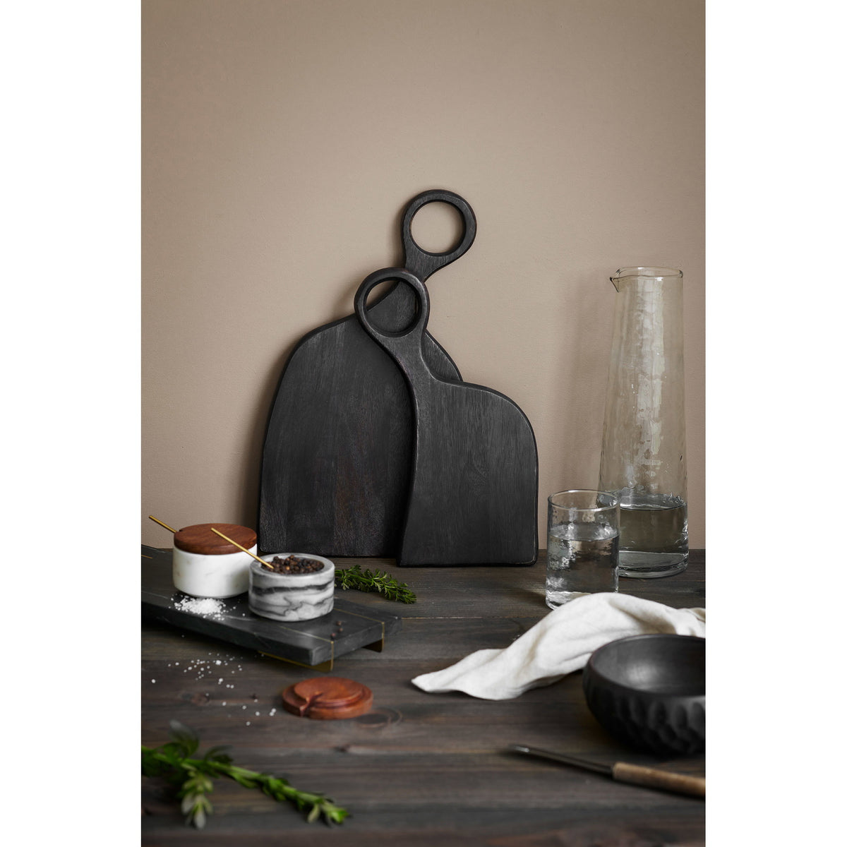 PolsterOase Möbel – Palani Schneidebretter aus Mangoholz und Akazie, 2er Set – Ansicht 6