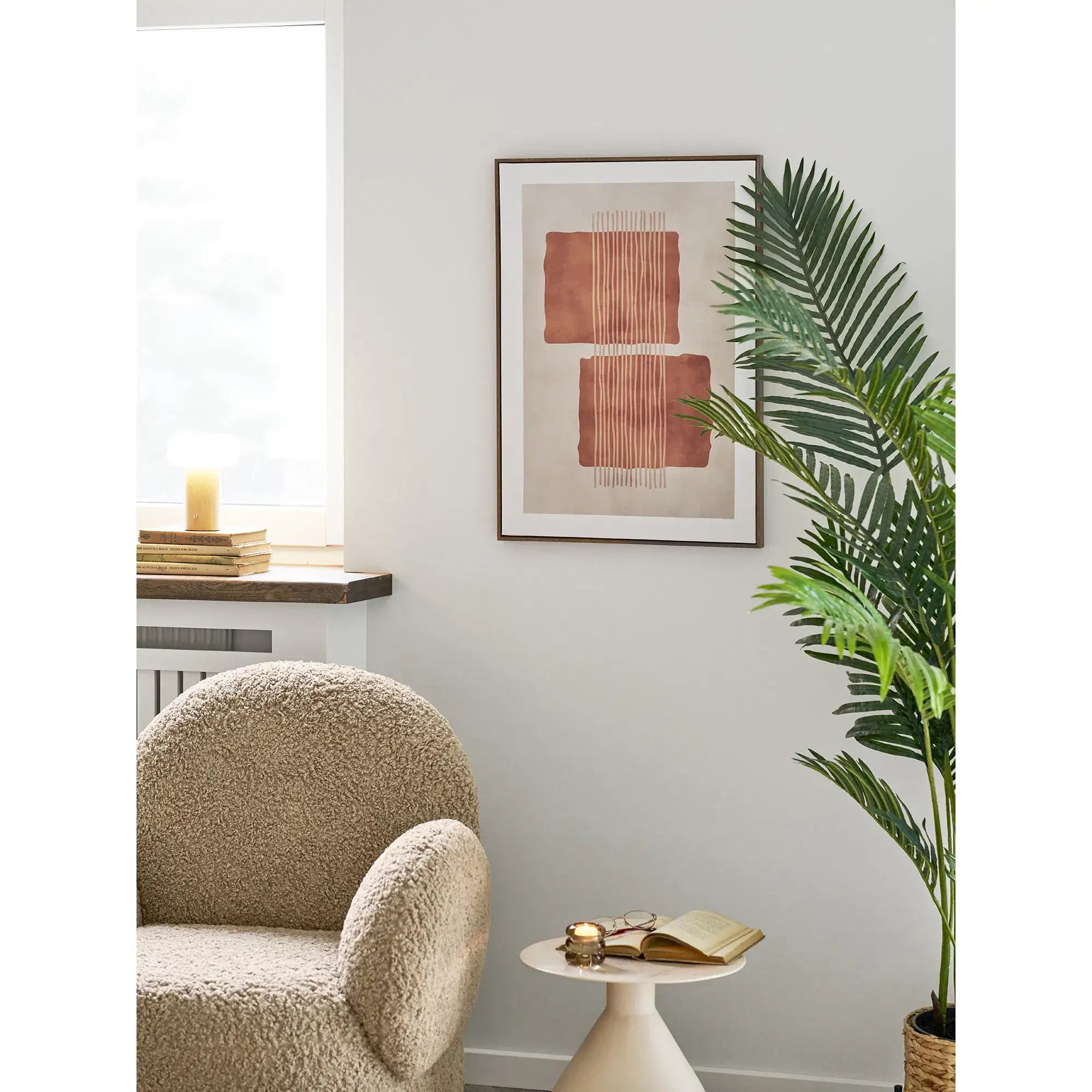 Wandbild Leinwand Beige/Braun 50x70 cm – Modernes Canvas im skandinavischen Stil (No.2)