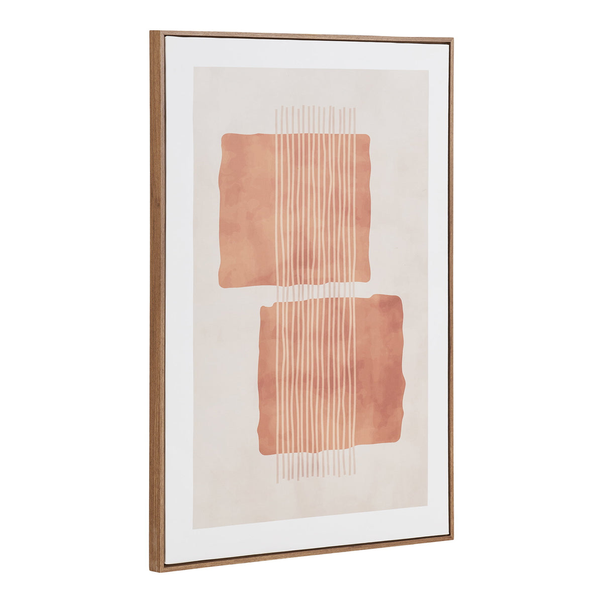 PolsterOase Möbel – Mina Leinwanddruck aus Leinwand, Nr. 2, Beige/Braun, 50 × 70 cm – Ansicht 2