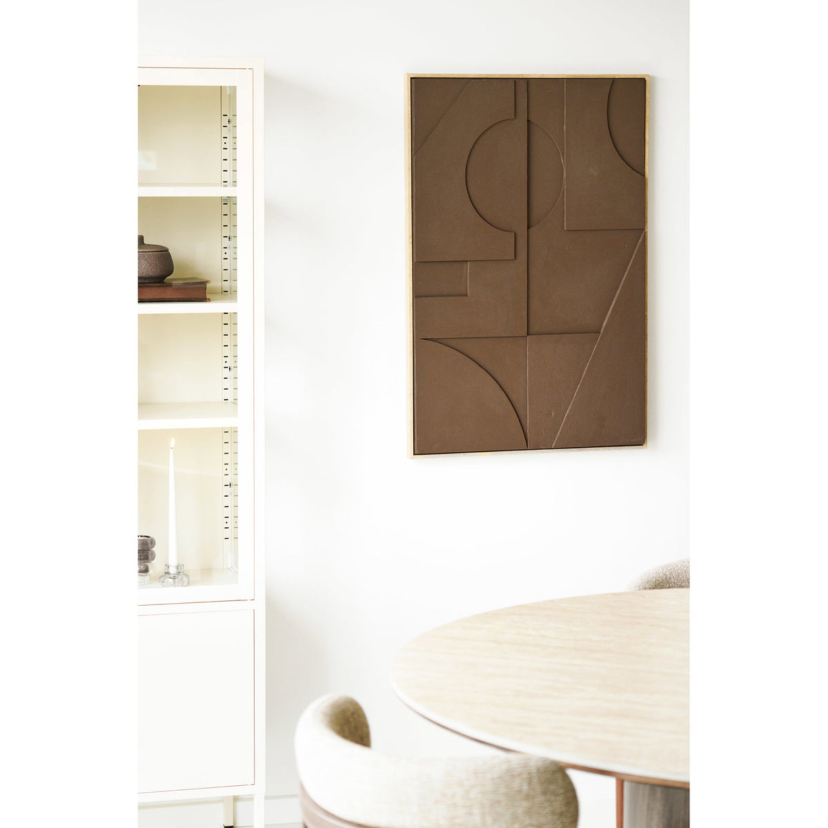 PolsterOase Möbel – Isabella Relief, Wanddeko Nr. 1, Braun, 60 × 90 cm – Ansicht 4
