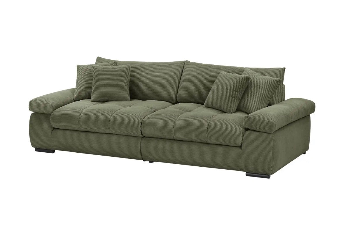 Big Sofa in Webstoff, 262 cm Breite | PolsterOase