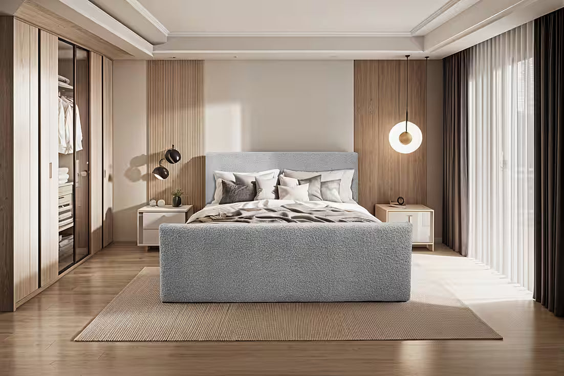 Boxspringbett Lama 120x200 cm #Variant_Grau